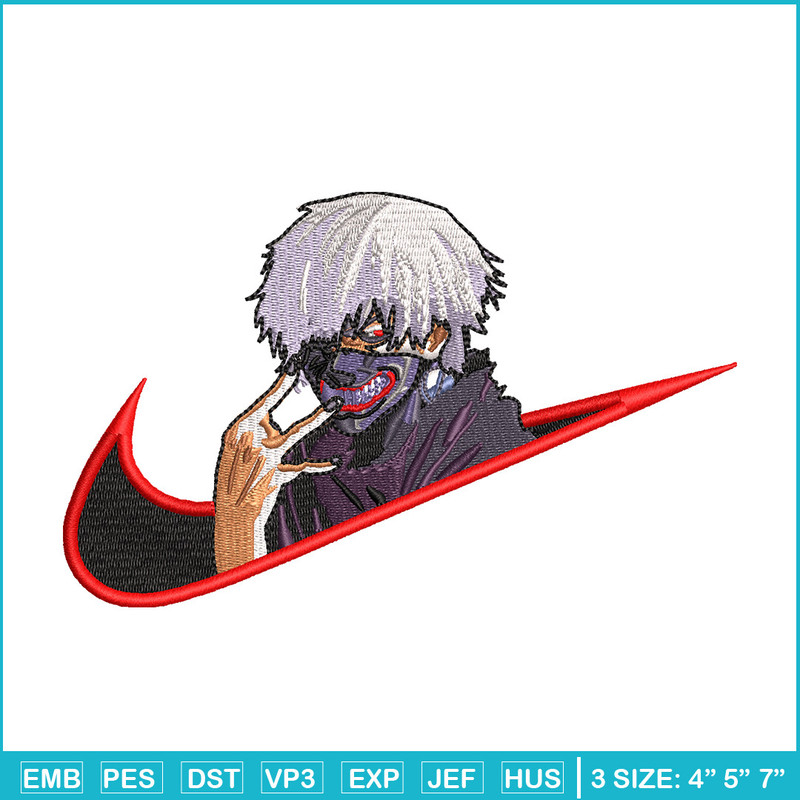 Swoosh kaneki embroidery design, Kaneki embroidery,Anime design, Embroidery file, Embroidery shirt, Digital download.jpg