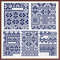 Borders - Cross Stitch Pattern - 5 Plates - Corners, Inserts and General Motifs - Antique Sampler PDF Counted Vintage Pattern - Reproduction 1890 (2).jpg