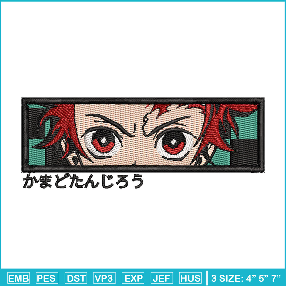 Tanjiro eyes box embroidery design, Tanjiro embroidery, Anime design, Embroidery shirt, Embroidery file,Digital download.jpg
