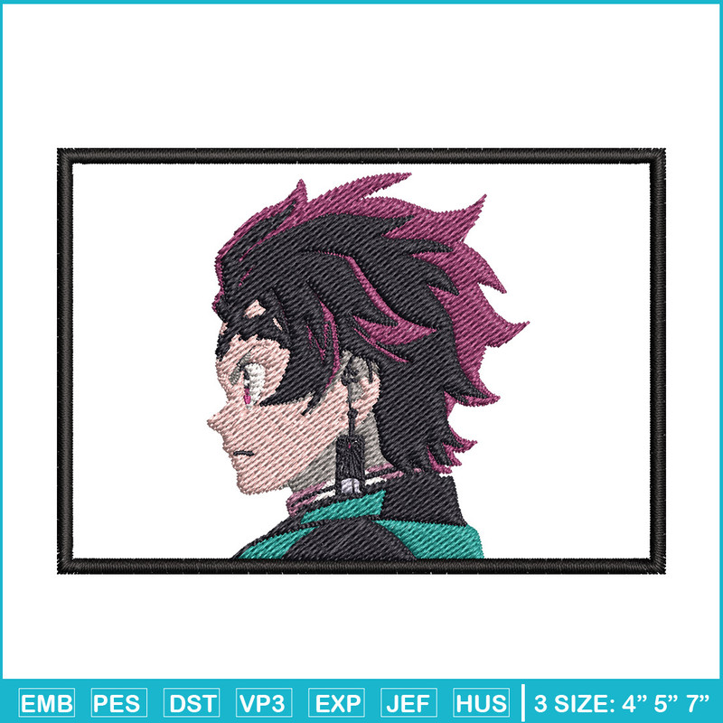 Tanjiro head embroidery design, Tanjiro embroidery, Anime design, Embroidery shirt, Embroidery file,Digital download.jpg