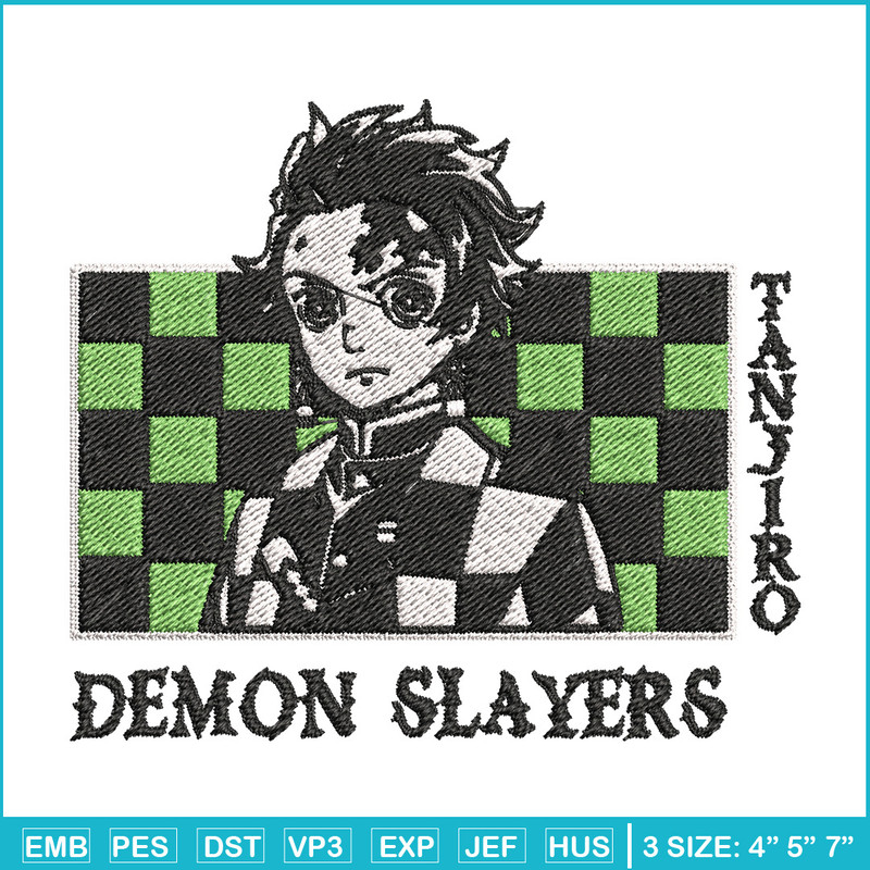 Tanjiro man embroidery design, Tanjiro embroidery, Embroidery shirt, Embroidery file, Anime design, Digital download.jpg