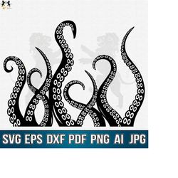 octopus tentacles svg, octopus svg, tentacle svg, tentacles clipart, kraken svg, tentacles vector, tentacles cutfile, te