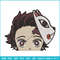 Tanjiro mask embroidery design, Tanjiro embroidery, Anime design, Embroidery shirt, Embroidery file,Digital download.jpg