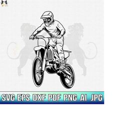 motocross biker svg, motocross svg, motorcycle svg, biker svg, dirt bike svg, motocross clipart, motocross cricut vector