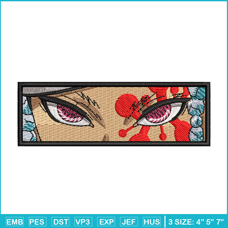 Tengen eyes embroidery design, Tengen embroidery, Anime design, Embroidery shirt, Embroidery file, Digital download.jpg