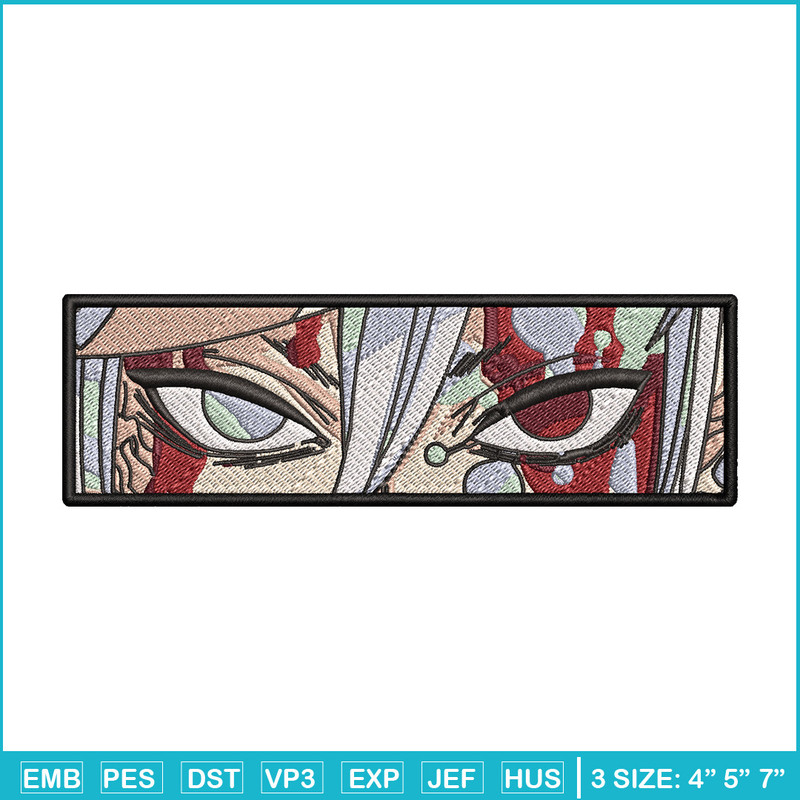 Tengen eyes embroidery design, Tengen embroidery, Embroidery shirt, Embroidery file, Anime design, Digital download.jpg