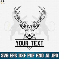 deer name svg, deer head svg, deer face svg,  deer flower svg, deer clipart, deer cricut, deer cut file, deer shirt, dee