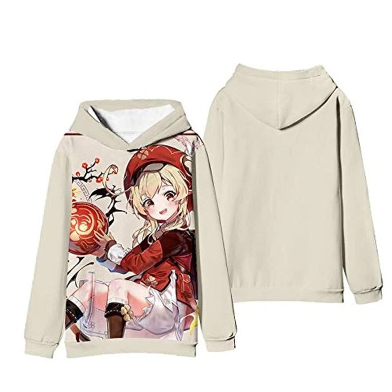 Klee Genshin Impact All Over Print 3D Hoodie Zip Hoodie, Klee Genshin Impact 3D Hoodie Zip Hoodie Fleece Hoodie