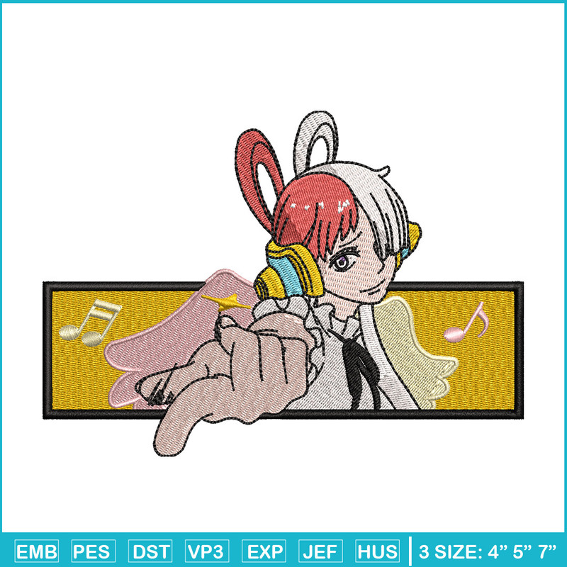 Uta box embroidery design, One piece embroidery, Anime design, Embroidery shirt, Embroidery file, Digital download.jpg