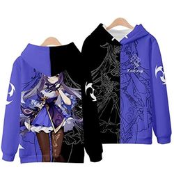 keqing genshin impact all over print 3d hoodie zip hoodie, keqing genshin impact 3d hoodie zip hoodie fleece hoodie