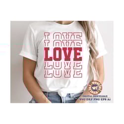 love svg, valentine's day svg, valentine svg, be mine svg, heart svg, stacked svg, xo xo svg, svg dxf eps ai png silhoue