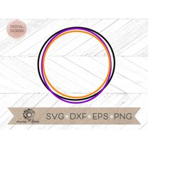 halloween sketch circle svg - orange purple black circle svg - layered circle svg - three color circle svg | halloween c