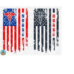 usa nurse flag svg | nurse 2020 svg | quarantine svg | nurse svg | nursing medical svg | distressed usa flag