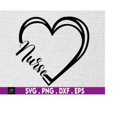 nurse heart svg, nurse outline heart, nurse love svg, nurse life svg, nurse svg heart, stethoscope svg, gift for nurses