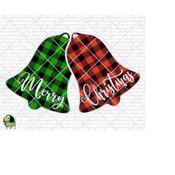 christmas bell svg, buffalo plaid svg, merry christmas svg, winter svg, christmas bell png, christmas decor svg, cricut,