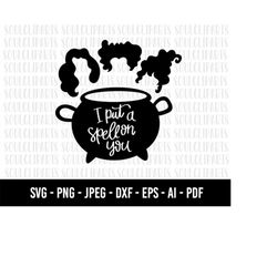 cod1161 - i put a spell on you svg,  sanderson sisters svg, sanderson sisters hair svg, hocus pocus svg, sanderson svg,