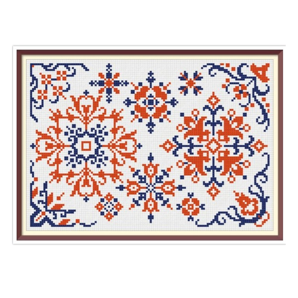Borders - Cross Stitch Pattern - Corners, Inserts and General Motifs - Antique Sampler PDF Counted Vintage Pattern - Reproduction of 19th century.jpg