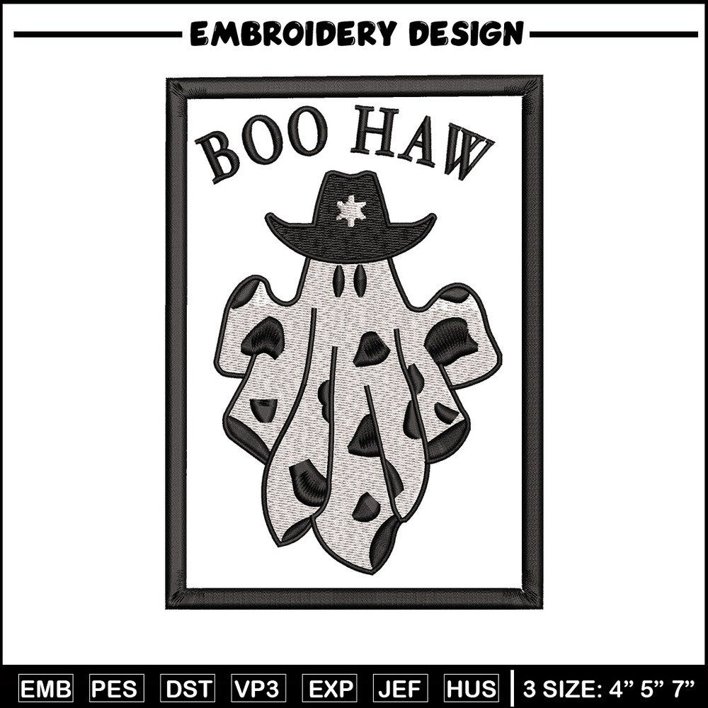 Boo haw embroidery design, Boo halloween embroidery, Embroidery file, Embroidery shirt, Emb design, Digital download.jpg