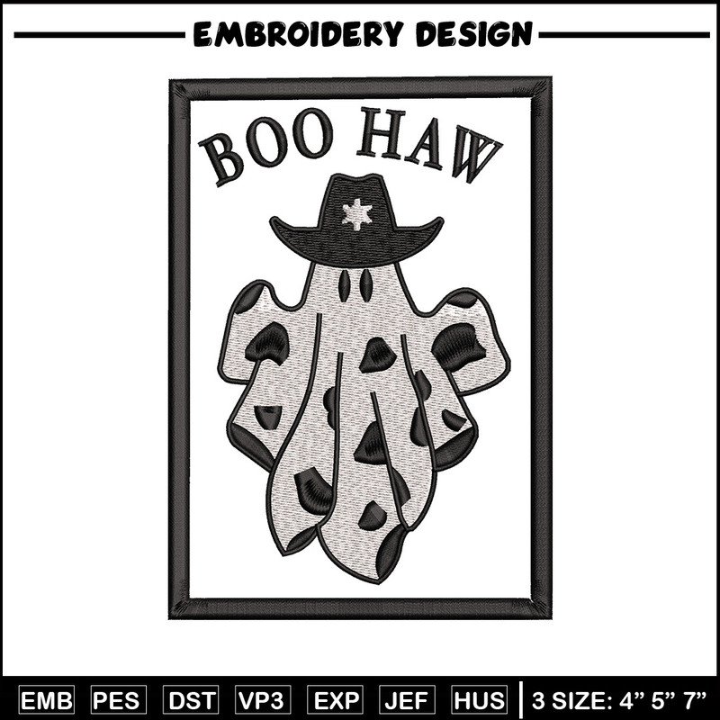 Boo haw embroidery design, Boo halloween embroidery, Embroidery file, Embroidery shirt, Emb design, Digital download.jpg
