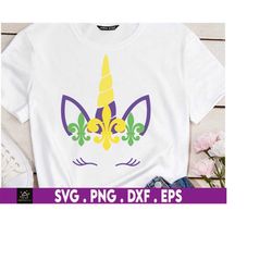 dabbing jester unicorn mardi gras svg, louisiana, fleur de lis svg, fat tuesday, carnival svg, pancake tuesday, shrove t