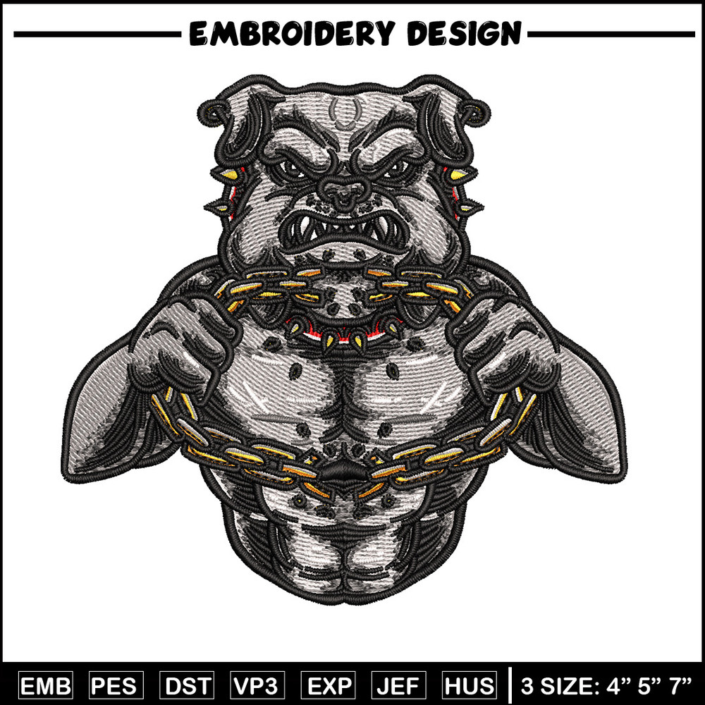Bull dog body embroidery design, Bull embroidery, Embroidery file, Embroidery shirt, Emb design, Digital download.jpg