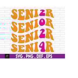 high school senior, class of 2024 senior, senior year svg, retro senior svg