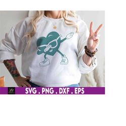 cool dabbing heart svg, dabbing lover svg, heart svg, couple svg, funny valentine gift svg, valentine day svg