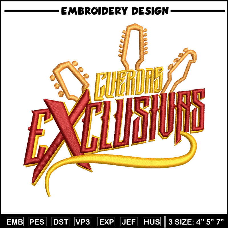 Exclushes embroidery design, Logo embroidery, Embroidery file, Embroidery shirt, Emb design, Digital download.jpg