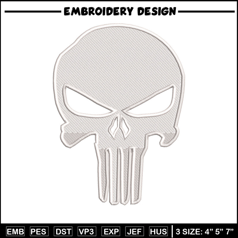 Head skeleton embroidery design, Skeleton embroidery, Emb design, Embroidery shirt, Embroidery file, Digital download.jpg