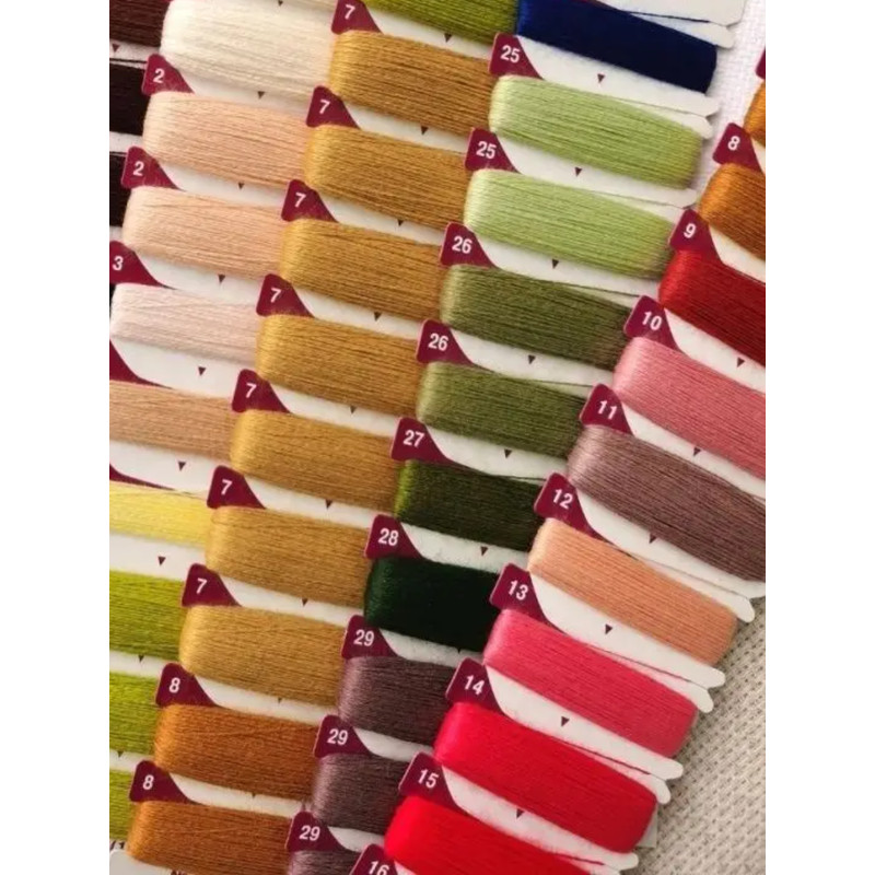 Kit Cross Stitch - Lady with a Fan Gustav Klimt - Embroidery Kit - Needlework Kit.png