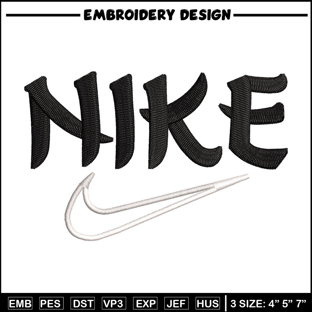Nike black embroidery design, Nike embroidery, Nike design, Embroidery shirt, Embroidery file,Digital download.jpg