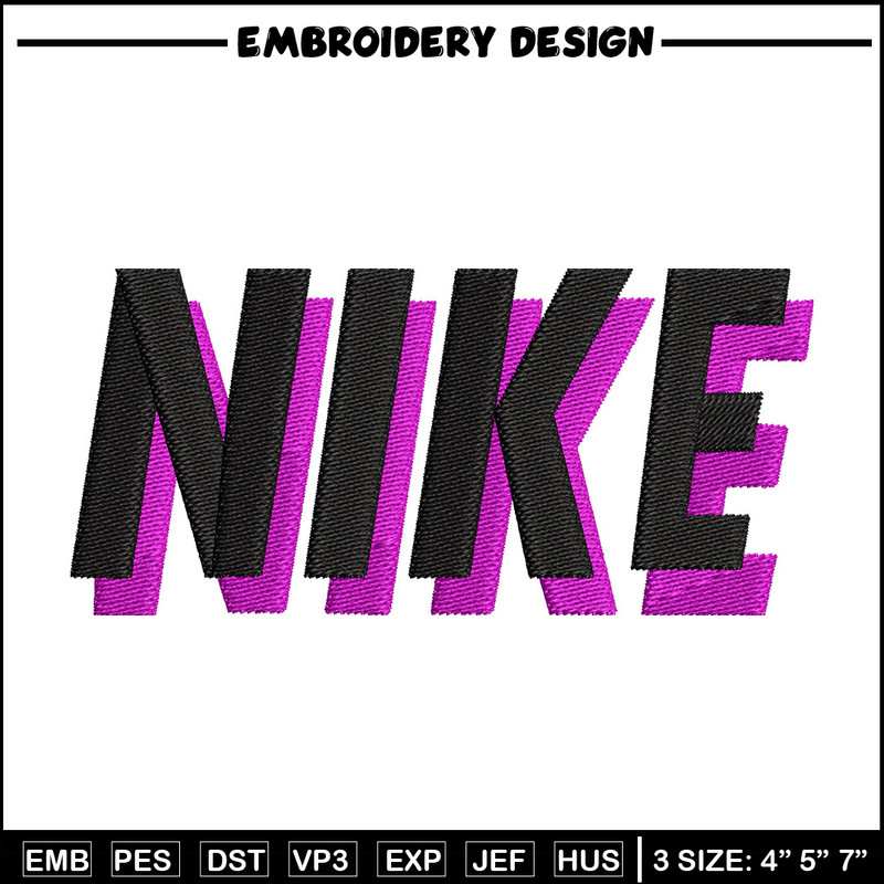 Nike black pink embroidery design, Nike embroidery, Nike design,Embroidery file,Embroidery shirt,Digital download.jpg