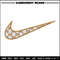 Nike brown embroidery design, Nike embroidery, Nike design, Embroidery shirt, Embroidery file, Digital download.jpg