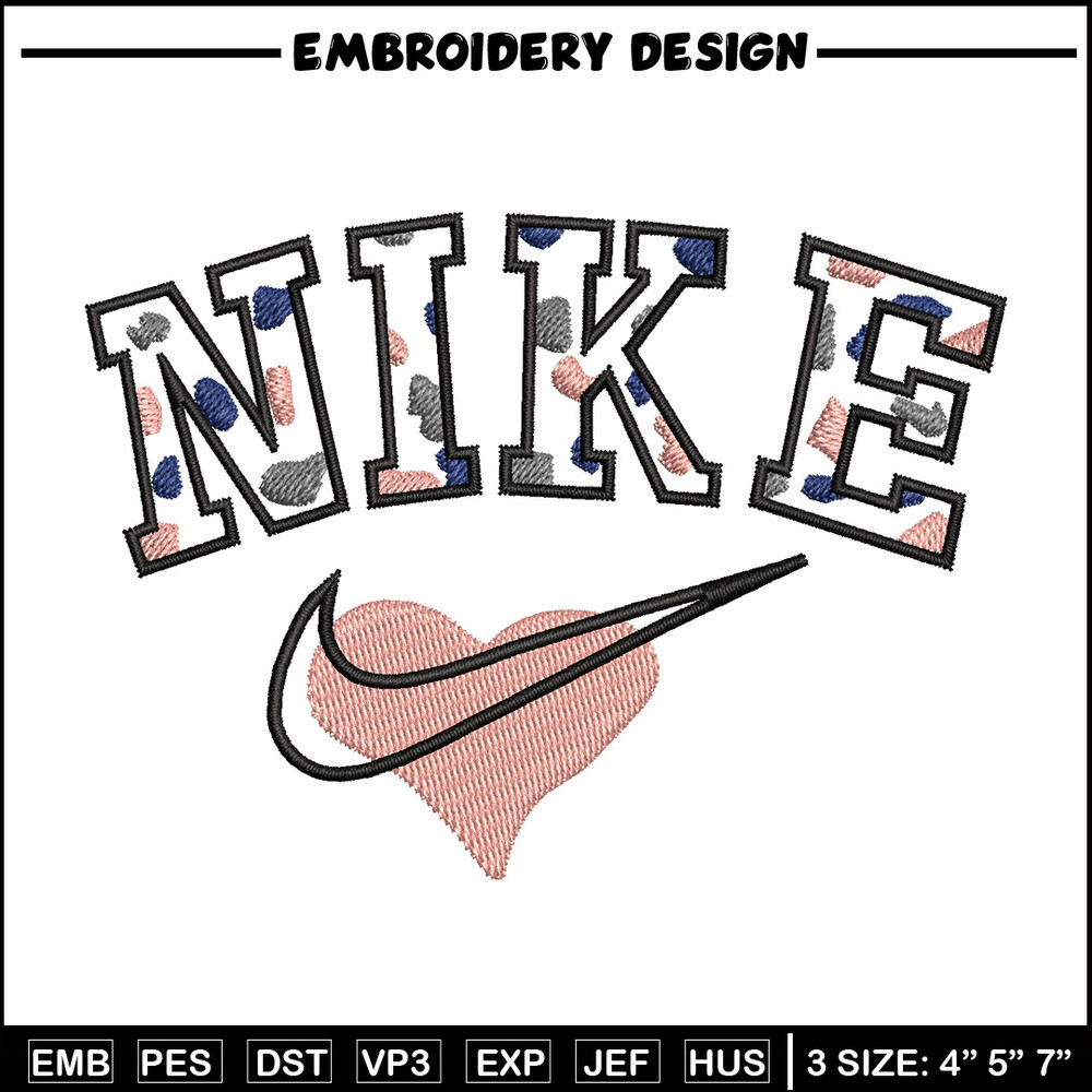 Nike heart embroidery design, Nike embroidery, Nike design, Embroidery shirt, Embroidery file,Digital download.jpg