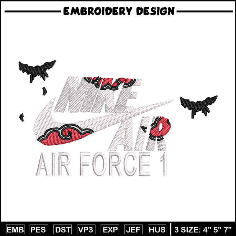 Nike itachi embroidery design, Naruto embroidery, Nike design,Embroidery file,Embroidery shirt,Digital download.jpg