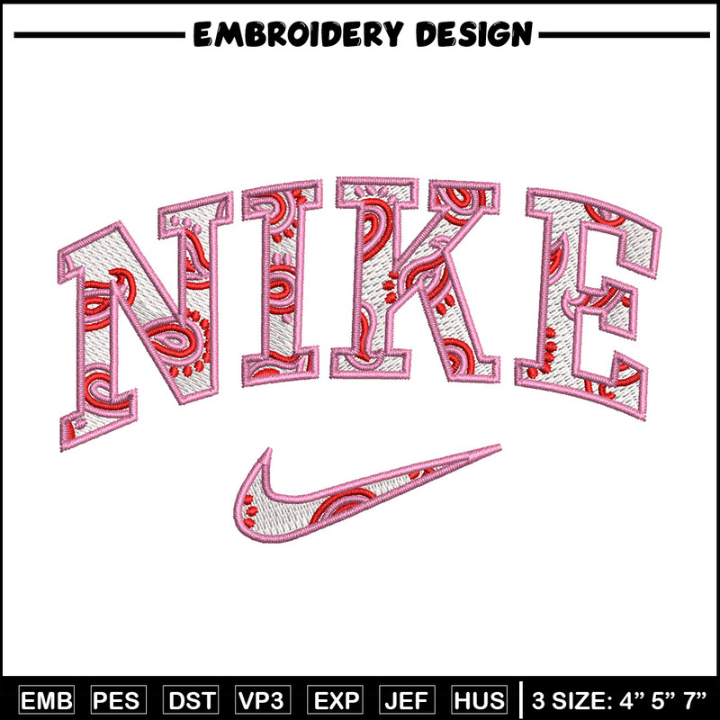 Nike pink embroidery design, Nike embroidery, Emb design, Embroidery shirt, Embroidery file, Digital download.jpg
