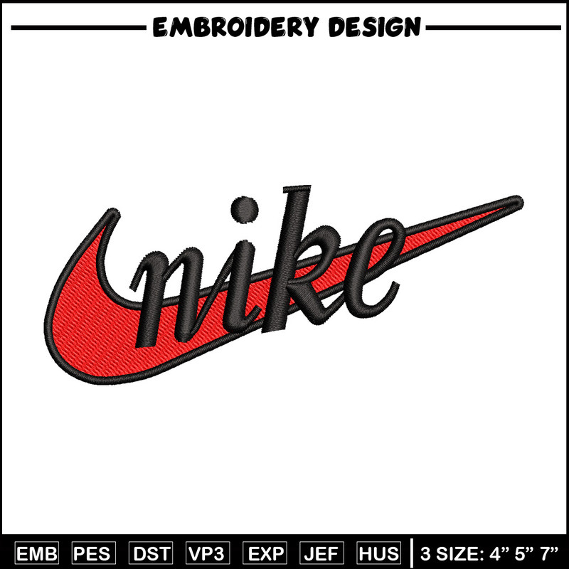Nike red logo embroidery design, Nike embroidery, Nike design, Embroidery file,Embroidery shirt, Digital download.jpg