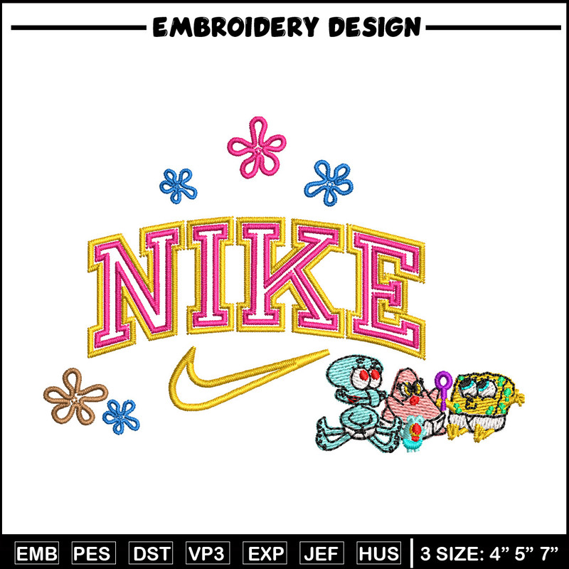 Nike spongebob embroidery design, Spongebob embroidery, Nike design, Embroidery shirt, Embroidery file, Digital download.jpg