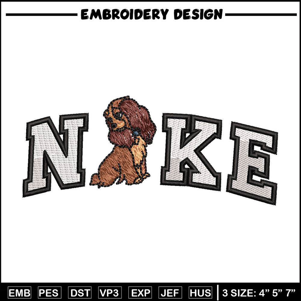 Nike x cute dog embroidery design, Dog embroidery, Nike design, Embroidery shirt, Embroidery file, Digital download.jpg