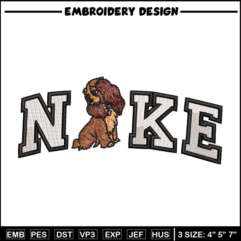 Nike x cute dog embroidery design, Dog embroidery, Nike design, Embroidery shirt, Embroidery file, Digital download.jpg