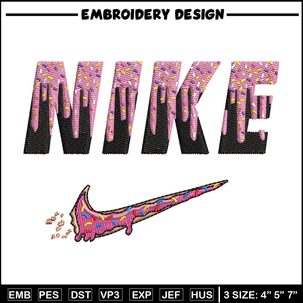 Nike x donnut embroidery design, Donut embroidery, Nike design, Embroidery shirt, Embroidery file, Digital download.jpg