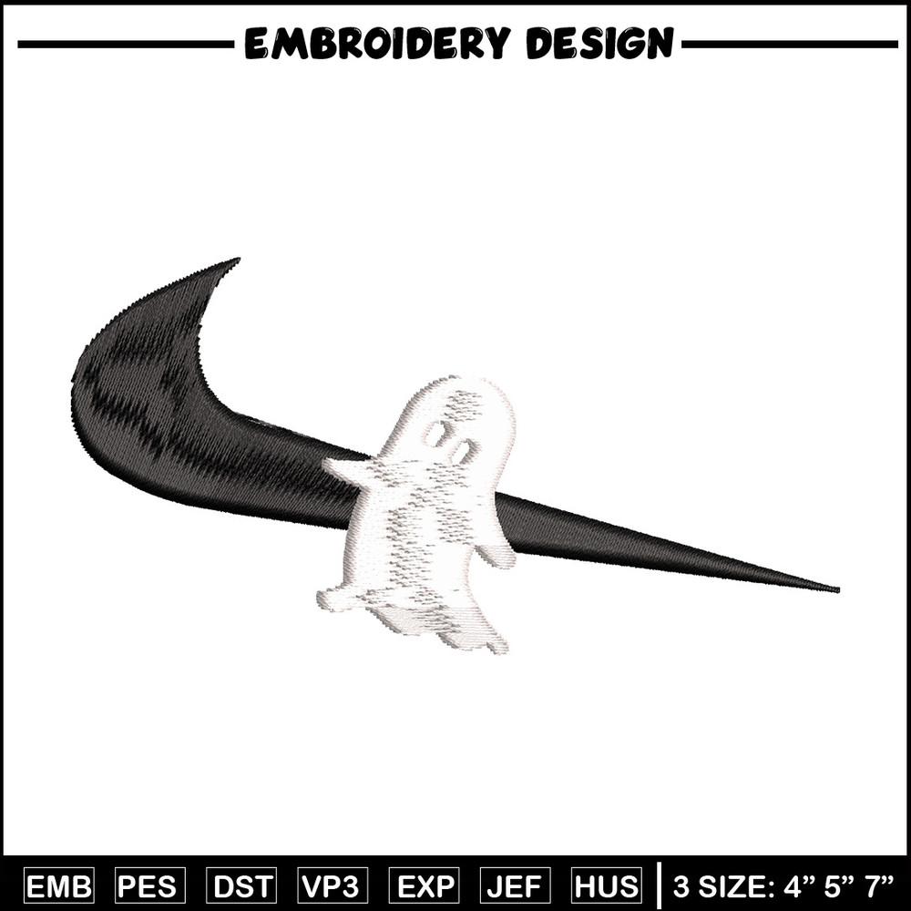 Nike x ghost embroidery design, Horror embroidery, Nike design, Embroidery shirt, Embroidery file,Digital download.jpg