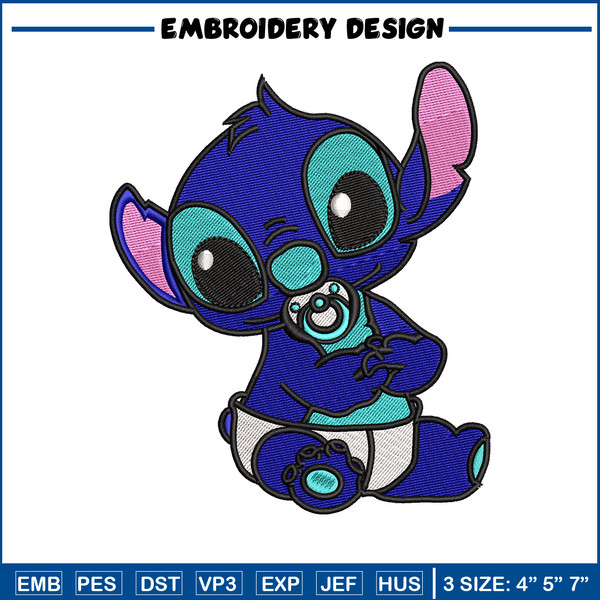Stitch baby embroidery design, Stitch embroidery, Embroidery file, Embroidery shirt, Emb design, Digital download.jpg