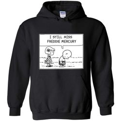peanuts freddie mercury t shirt charlie brown i still miss freddie mercury &8211 hoodie