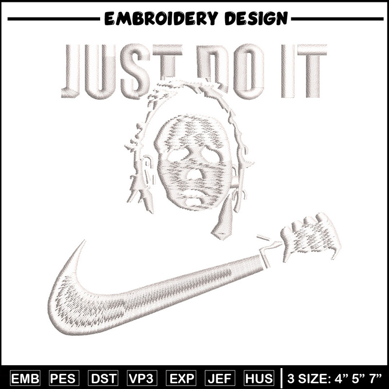 Just do it embroidery design, Horror embroidery, Embroidery file,Embroidery shirt, Emb design, Digital download.jpg