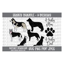 husky svg, husky png, husky clipart, siberian husky svg, husky stickers printable, husky mom svg, husky vector, husky da