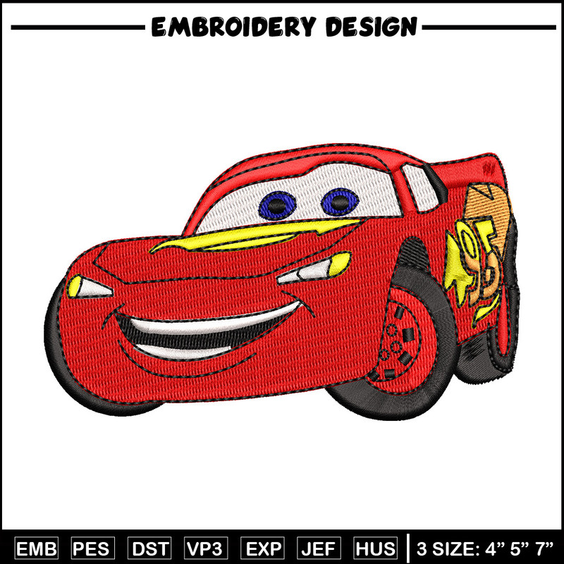 Mcqueen embroidery design, Mcqueen embroidery, Embroidery file, Embroidery shirt, Emb design,Digital download.jpg