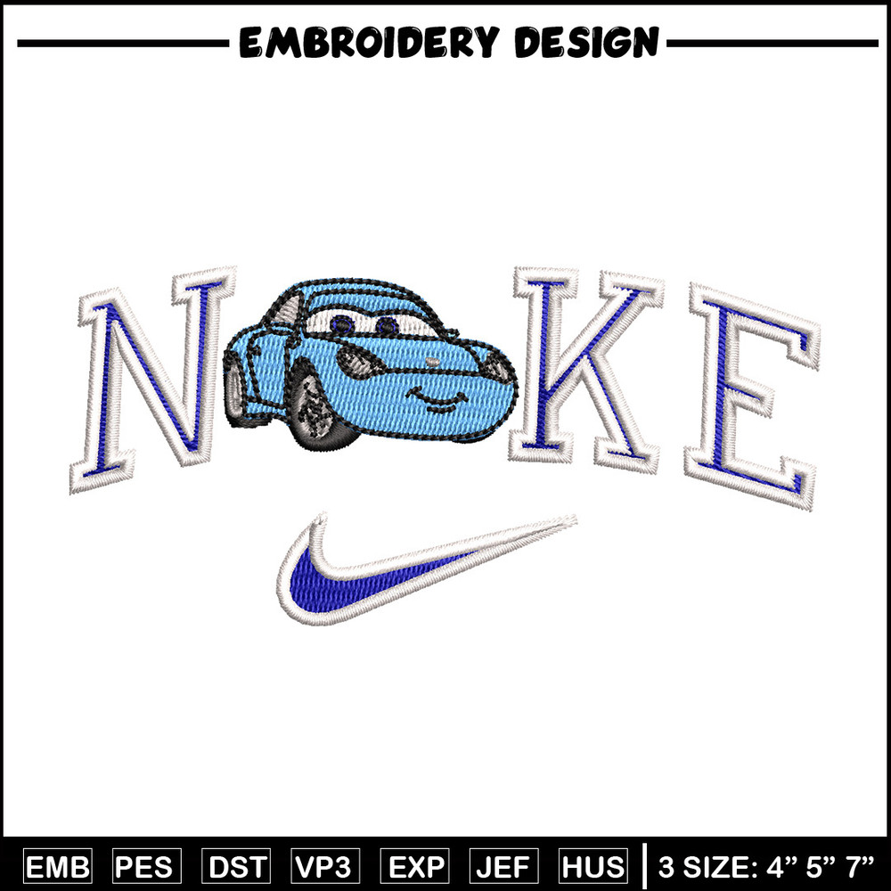 Nike blue mcqueen embroidery design, Mcqueen embroidery, Nike design, Embroidery shirt, Embroidery file,Digital download.jpg