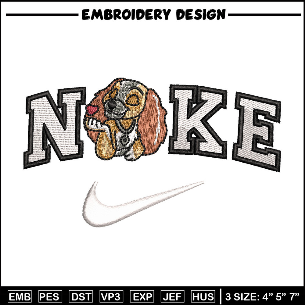 Nike dog embroidery design, Dog embroidery, Nike design, Embroidery shirt, Embroidery file, Digital download.jpg