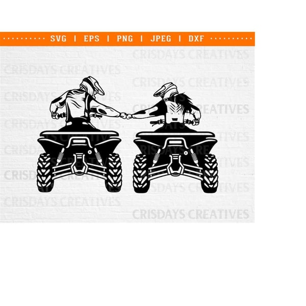Quad Rider Svg Dou ATV Svg| ATV svg| Quad Svg| 4wheeler Svg| Cut Files, Ve - Inspire ...